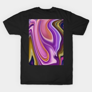 Abstract Liquify Art Pattern T-Shirt